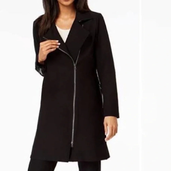 Eileen Fisher Stretch Crepe Moto Jacket - Picture 1 of 11